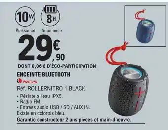 E.Leclerc Enceinte bluetooth ngs offre
