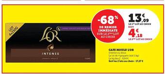 Hyper U Café moulu l'or offre