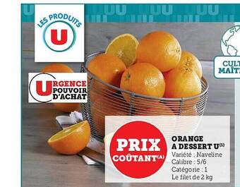 Hyper U Orange à dessert u offre