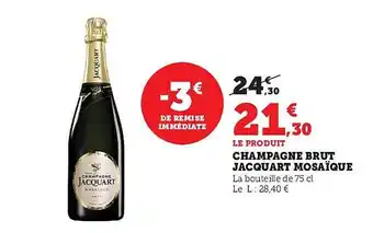 Champagne brut jacquart mosaïque