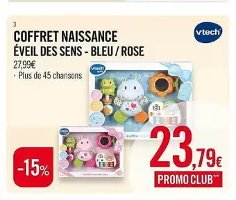 Coffret naissance éveil des sens - bleu-rose vtech