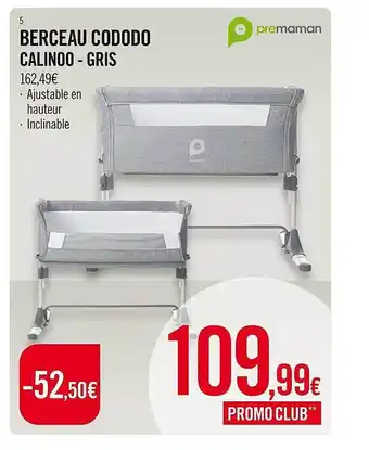 Orchestra Berceau cododo calinoo - gris premaman offre