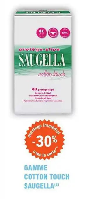 E.Leclerc Parapharmacie Gamme cotton touch saugella offre
