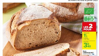 Carrefour Drive Boule Carrefour Bio offre