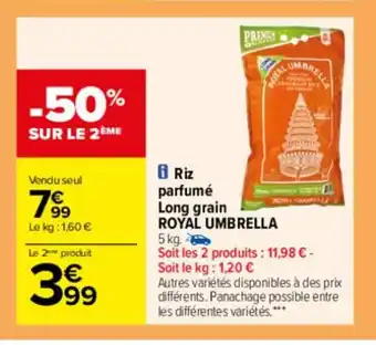 Carrefour Drive Riz Parfume Long Grain Royal Umbrella offre