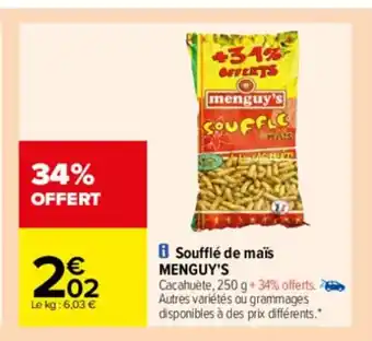 Carrefour Drive Souffle De Mais Menguy's offre