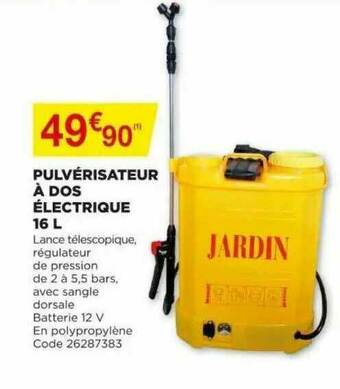 Bricomarché Pulvérisateur à Dos électrique 16 L offre