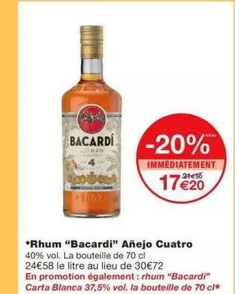 Monoprix Rhum offre