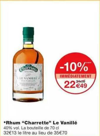 Monoprix Rhum offre