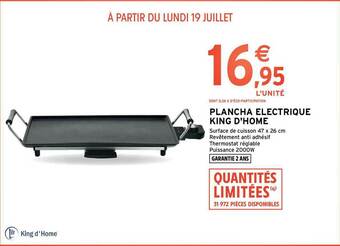Intermarché Contact Plancha électrique King D'home offre