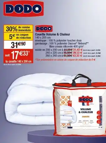 Cora x Carrefour Couette dodo offre