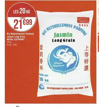 Géant Casino Riz naturellement parfumé jasmin long grain royal éléphant offre
