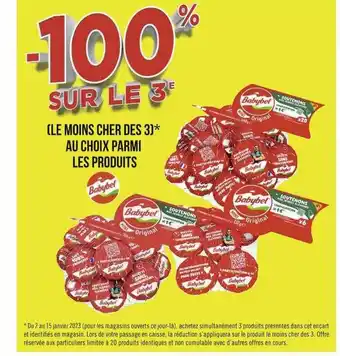 Géant Casino Produits babybel offre