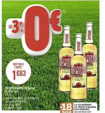 Géant Casino Desperados original 5,9% vol. offre