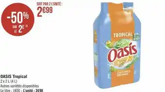 Géant Casino Oasis tropical offre