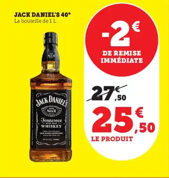 Hyper U Jack Daniel's 40° offre