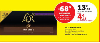 Hyper U Cafe Moulu L'Or offre