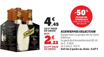 Hyper U Schweppes Selection offre