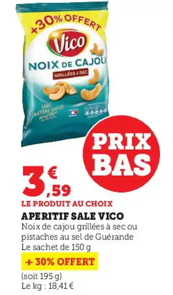 Hyper U Aperitif Sale Vico offre