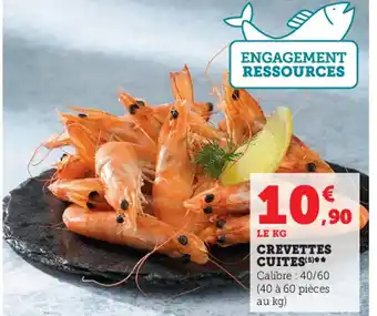 Hyper U Crevettes Cuites offre