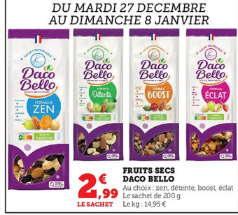 Hyper U Fruits Secs Daco Bello offre