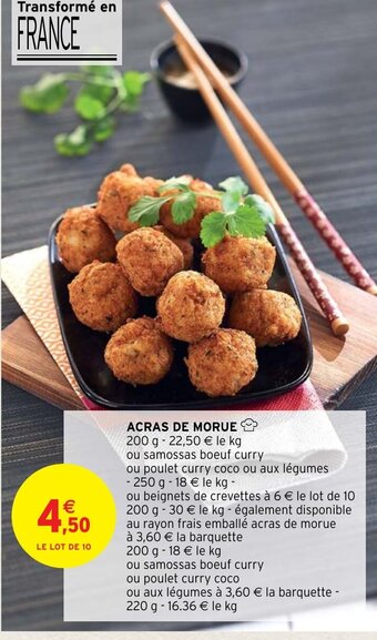 Intermarché Acras de Morue offre
