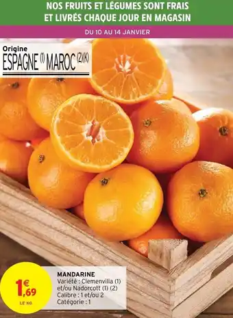 Intermarché Mandarine offre