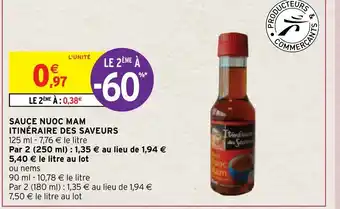 Intermarché Sauce Nuoc Mam Itinéraire des Saveurs offre