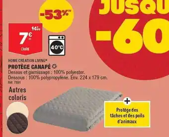 ALDI Protège canapé home creation living offre