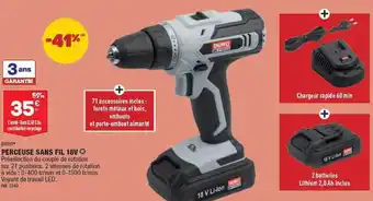Perceuse sans fil 18v duro