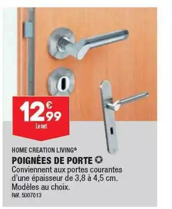 ALDI Poignées de porte home creation living offre