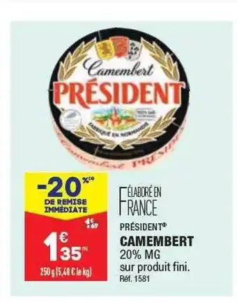 ALDI Camembert président offre
