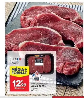 ALDI 4 faux filets boucherie st-clément offre