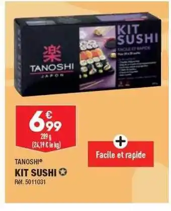 ALDI Kit sushi tanoshi offre