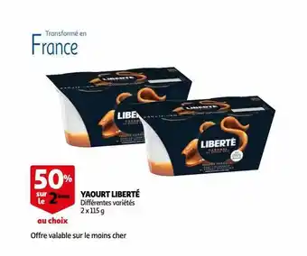 Auchan Yaourt liberté offre