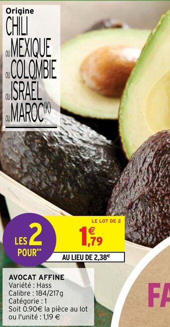 Intermarché Avocat Affine offre