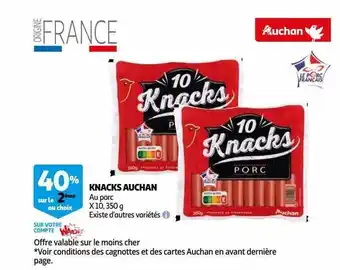 Auchan Knacks auchan offre