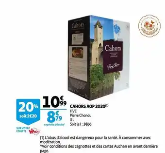Auchan Cahors aop 2020 hve pierre chanau offre