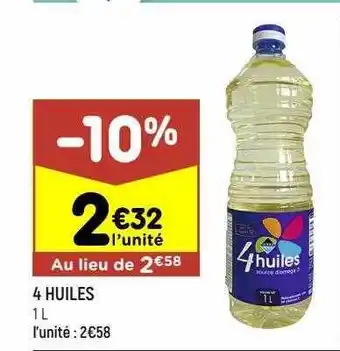 Leader Price 4 huiles offre
