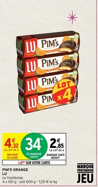 Intermarché Pim's Orange Lu offre