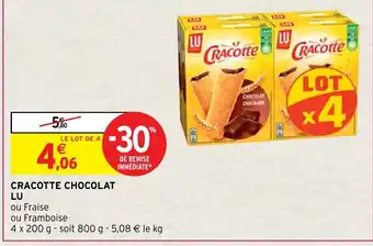 Intermarché Cracotte Chocolat Lu offre