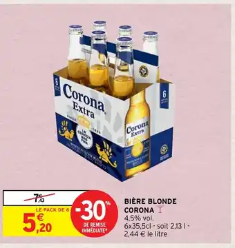 Intermarché Bière Blonde Corona offre