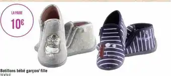 Géant Casino Botillons bébé garçon-fille offre