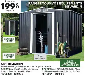 Shopix Abri de jardin offre