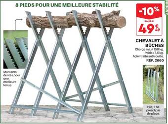 Shopix Chevalet à bûches offre