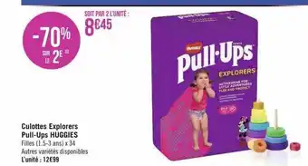 Géant Casino Culottes explorers pull-ups huggies offre