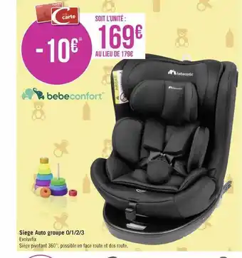 Siège auto groupe 0-1-2-3 bebeconfort
