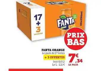 Super U Fanta orange offre
