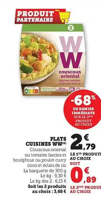Super U Plats cuisinés ww offre