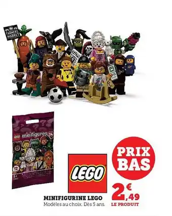 Super U Minifigurine lego offre
